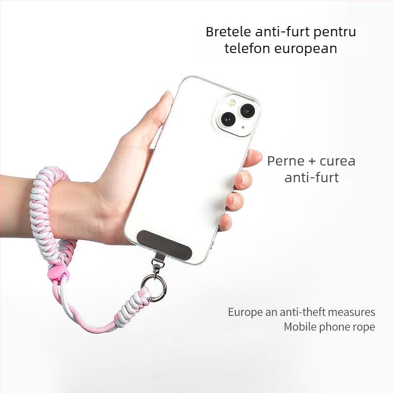Șnur pentru telefon Pengyi – țesut, cataramă din metal, unisex