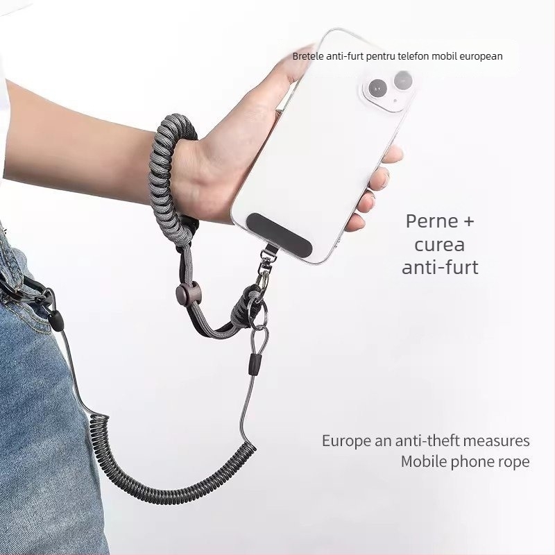 Șnur pentru telefon Pengyi – țesut, cataramă din metal, unisex