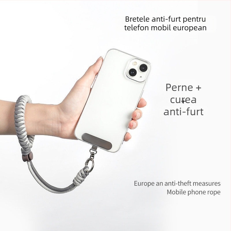 Șnur pentru telefon Pengyi – țesut, cataramă din metal, unisex