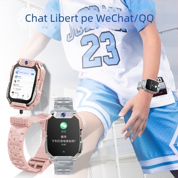 Ceas inteligent pentru copii cu cartelă SIM, 5G, GPS, ecran AMOLED, compatibil Android