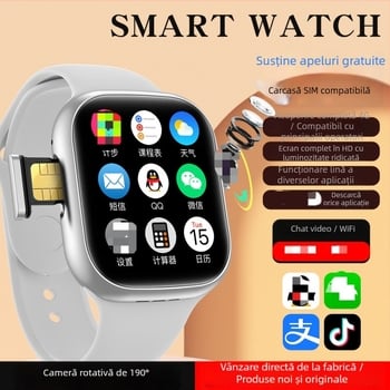 Ceas telefon cu cartelă SIM – Smartwatch pentru copii cu cameră, apeluri video și localizare, ecran TFT 2,01