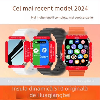 Ceas inteligent cu apel Bluetooth, monitorizare ritm cardiac, tensiune arterială, somn și oxigen din sânge