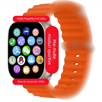 Ceas inteligent cu apel Bluetooth, monitorizare ritm cardiac, tensiune arterială, somn și oxigen din sânge