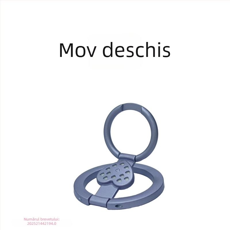 Suport de birou pentru telefon cu inel magnetic, aromaterapie, aliaj de zinc, antișoc, pliabil și cu ventuză