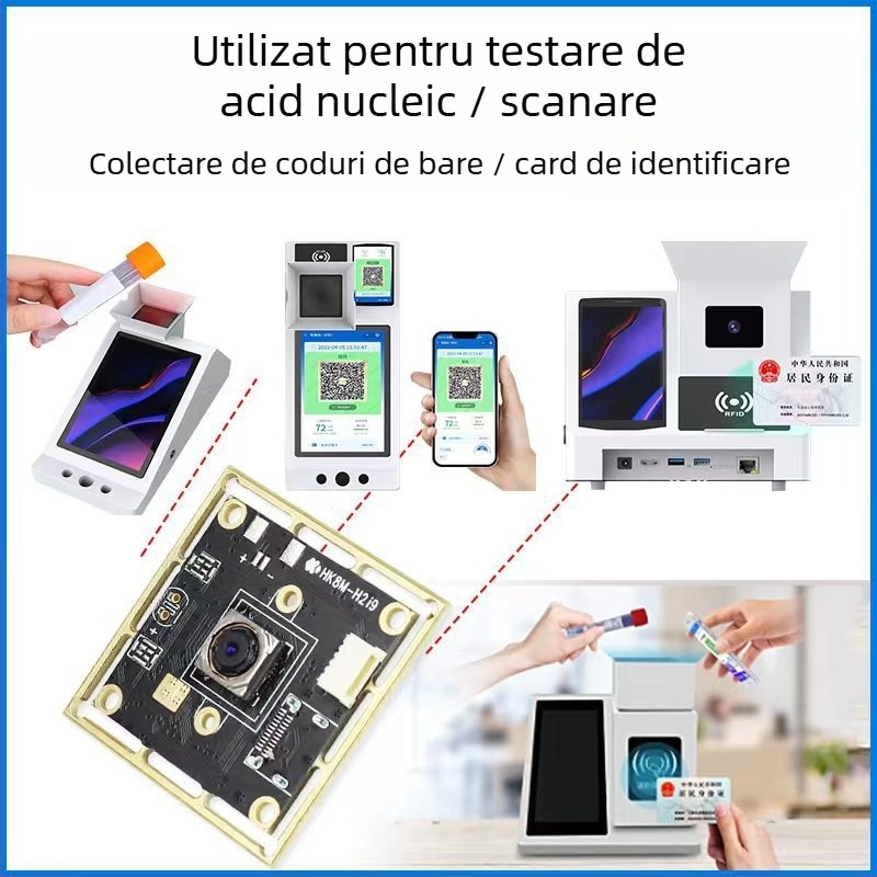 Cameră industrială USB 2.0 4K cu senzor 8MP, rezoluție 3840×2160, 30FPS, OCR recunoaștere text, focalizare automată, fără driver, microfon încorporat