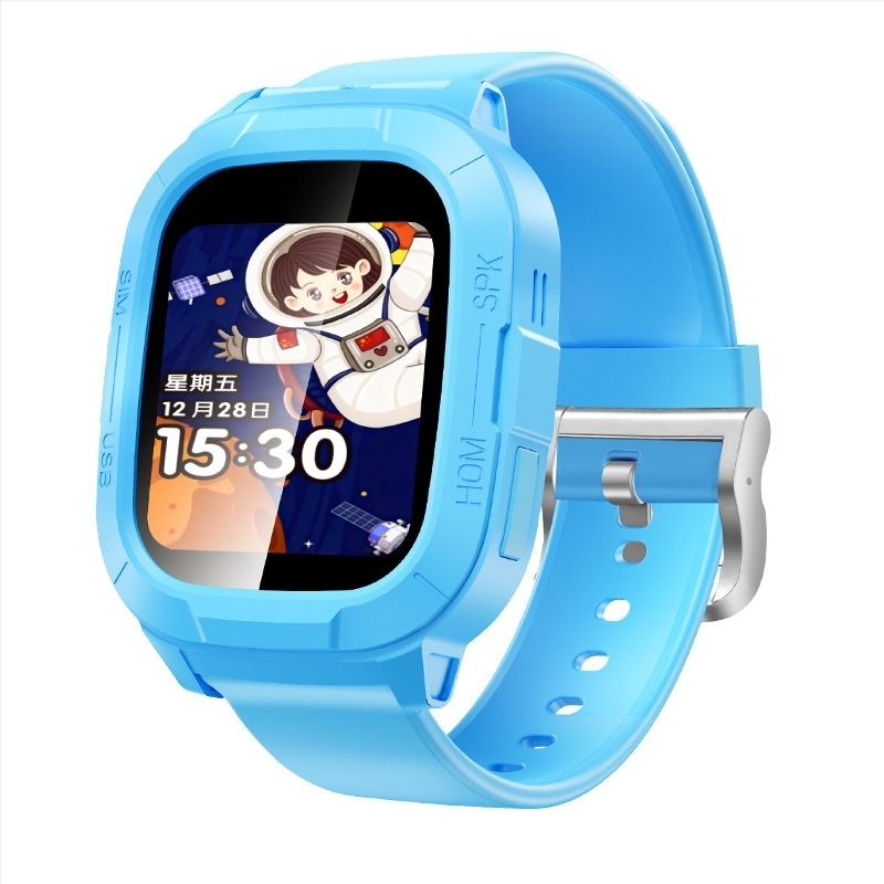 Ceas inteligent pentru copii cu slot SIM, ecran TFT 1.44", baterie 450 mAh, rezistent la apă, cameră pentru fotografii și apeluri video