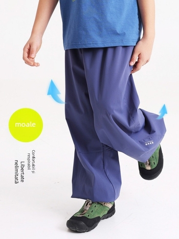 Pantaloni de copii pentru uscare rapidă – Amestec de fibre chimice, Unisex, Vară/Primăvară, Anti-țânțari, Pentru exterior