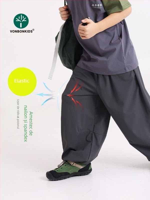 Pantaloni de copii pentru uscare rapidă – Amestec de fibre chimice, Unisex, Vară/Primăvară, Anti-țânțari, Pentru exterior