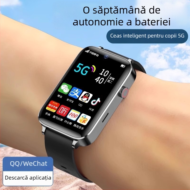 Smartwatch pentru copii: 4G, rezistent la apă, slot SIM, cameră, ecran tactil