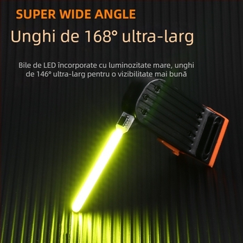 Lumina spate pentru bicicletă pentru ciclism nocturn, indicator de siguranță, luminozitate ridicată pentru MTB, personalizabil