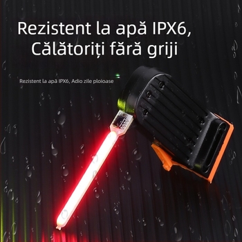 Lumina spate pentru bicicletă pentru ciclism nocturn, indicator de siguranță, luminozitate ridicată pentru MTB, personalizabil