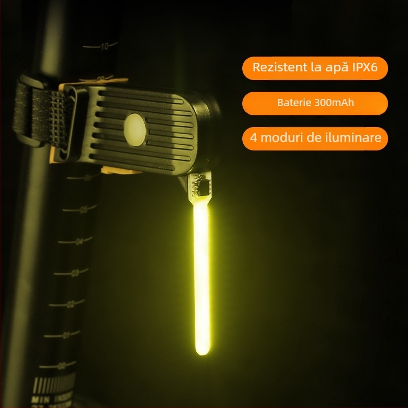 Lumina spate pentru bicicletă pentru ciclism nocturn, indicator de siguranță, luminozitate ridicată pentru MTB, personalizabil