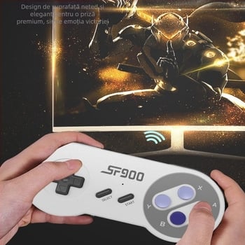 Consolă de joc Ming Le SF900 – 16-biți, fără fir 2.4G, ieșire HDMI, stil nostalgic retro, pentru doi jucători