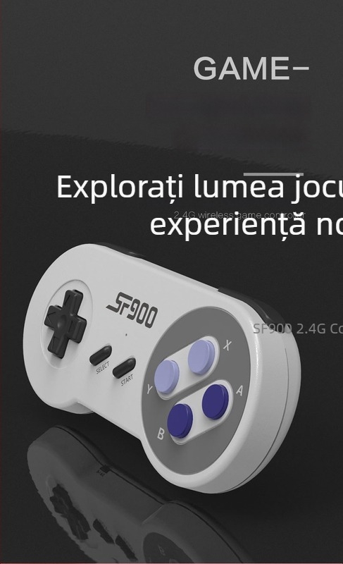 Consolă de joc Ming Le SF900 – 16-biți, fără fir 2.4G, ieșire HDMI, stil nostalgic retro, pentru doi jucători