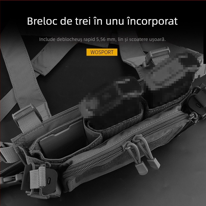 Vesta tactică pentru tir | Nailon mat, unisex, adulți, toate anotimpurile