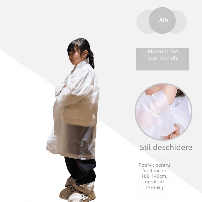 Poncho de ploaie din EVA, dintr-o singură bucată, pentru adulți, gros, potrivit pentru drumeții și călătorii