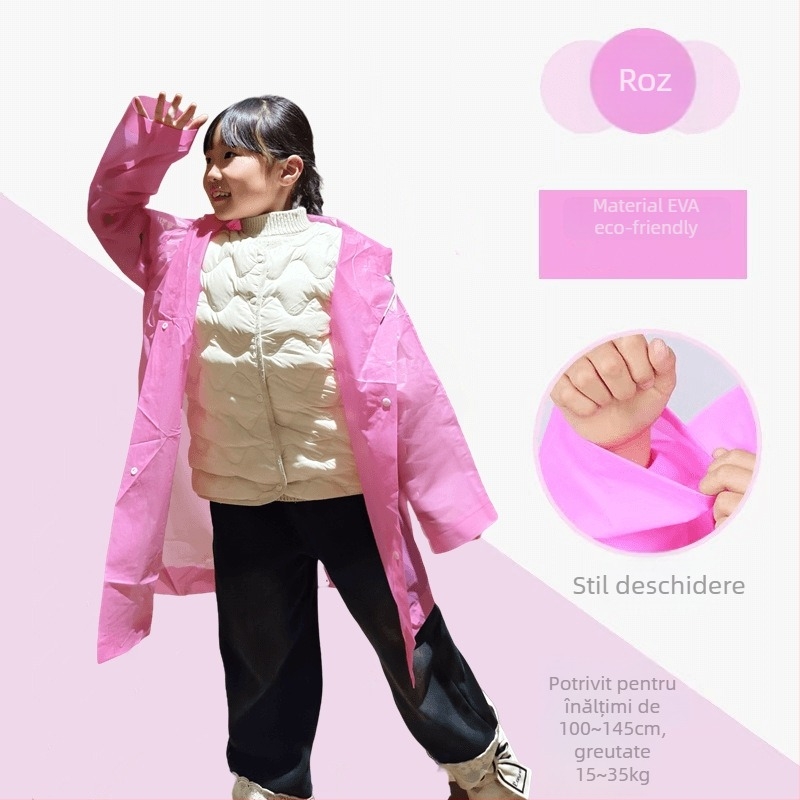 Poncho de ploaie din EVA, dintr-o singură bucată, pentru adulți, gros, potrivit pentru drumeții și călătorii