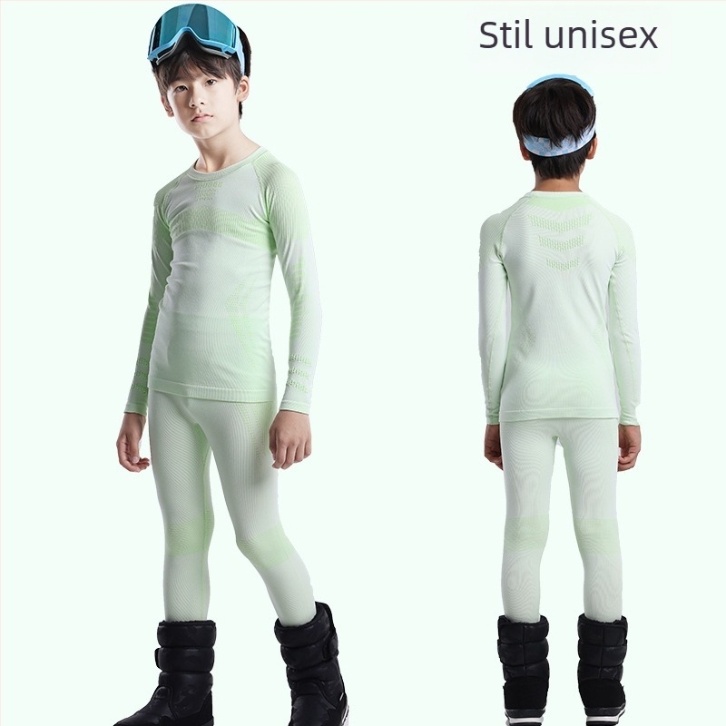 Phibee set de bază pentru copii pentru schi: uscare rapidă, absorbție a umezelii, poliester, culoare solidă, unisex