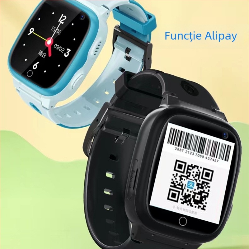 Ceas inteligent pentru copii cu conectivitate 4G/5G (ecran AMOLED; curea din silicon; rezistent la apă; autonomie până la 7 zile)