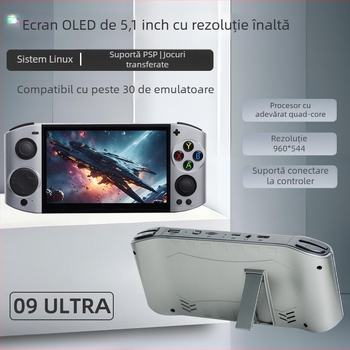 Consolă portabilă de jocuri retro — RPG, ieșire HD, conectivitate wireless, MP4 player, fără sistem de operare