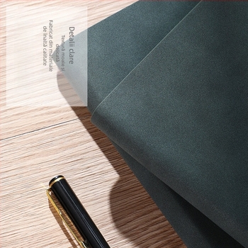 Jurnal de evidență cu copertă din piele ecologică, legare cu adeziv, hârtie Forest, 100 g/m²