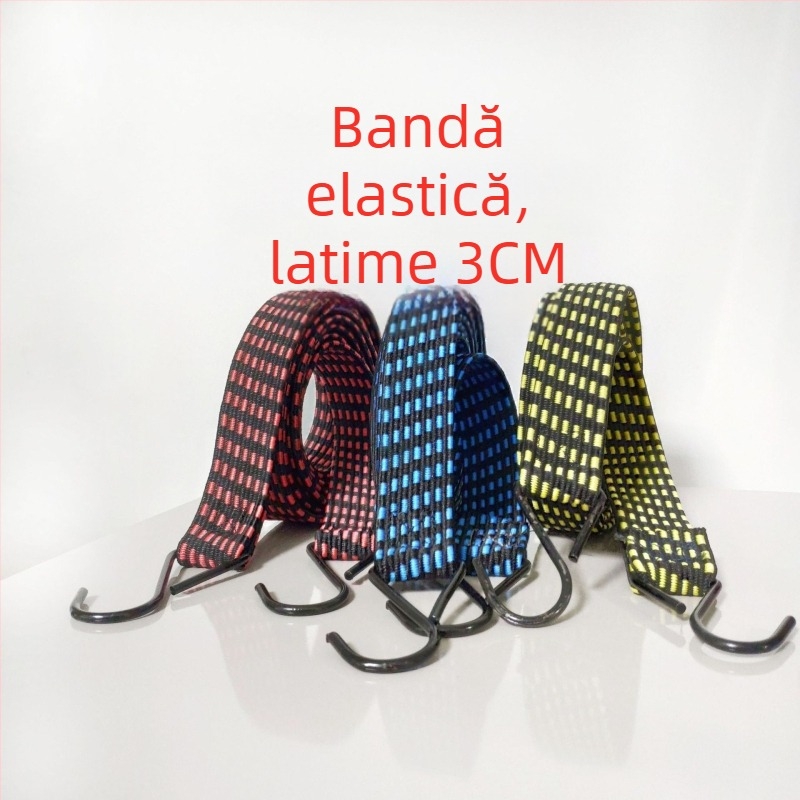 Sfoară de fixare a mărfurilor pentru motociclete și vehicule electrice, reglabilă, din latex, capacitate 100 kg