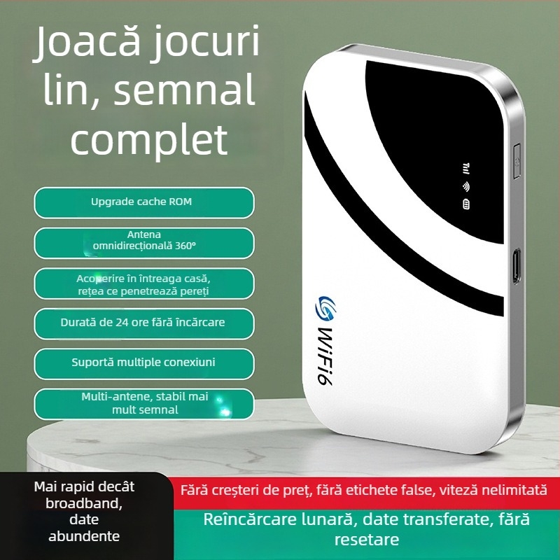 Router Wi-Fi portabil Hx-zysmmifi-01, 150 Mbps, 2.4 GHz, 802.11ac/g, design detașabil