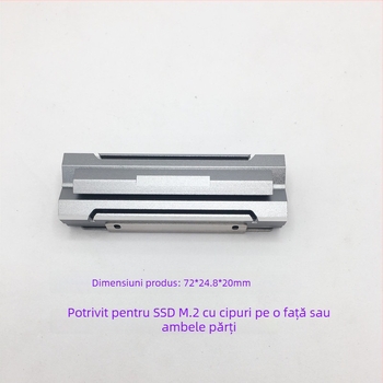 Radiator de căldură pentru M.2 2280 SSD, din aluminiu, model CL01, greutate 0.016 kg