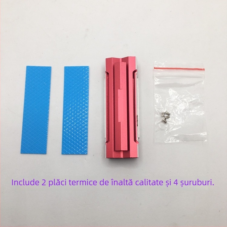 Radiator de căldură pentru M.2 2280 SSD, din aluminiu, model CL01, greutate 0.016 kg