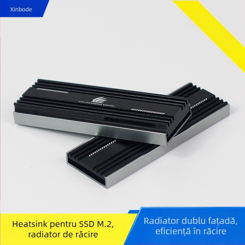 Radiator de căldură pentru M.2 2280 SSD, din aluminiu, model CL01, greutate 0.016 kg