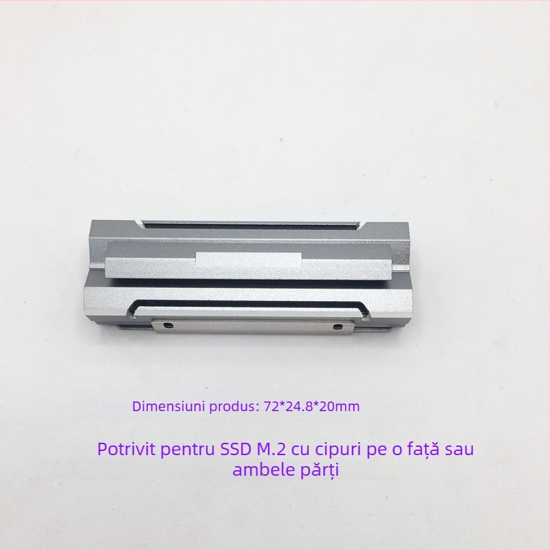 Radiator de căldură pentru M.2 2280 SSD, din aluminiu, model CL01, greutate 0.016 kg