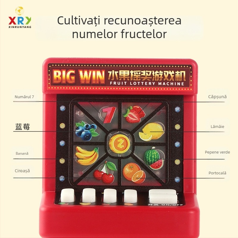 Nouă mașină de loterie cu fructe pentru copii, jucărie mini retro nostalgic