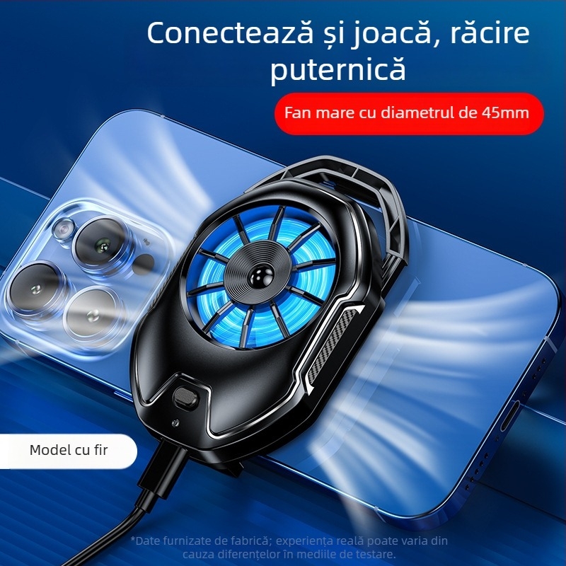 Fs21 Răcitor de telefon mobil cu aer - 5V, interfață Type-C, 80 g, ABS+Metal