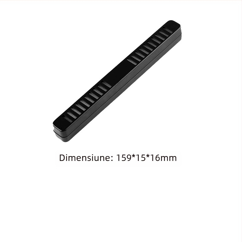 Umidificator pentru trabucuri — portabil, din plastic, stil simplu; include foi de hidratare și benzi de burete