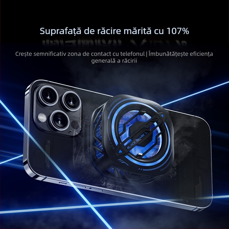 Clip de răcire dorsal magnetic pentru Black Shark 3 Pro, interfață Type-C, corp ABS, funcție răcire