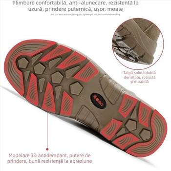 Pantofi de protecție cu vârf din oțel, căptuți cu fleece, piele velur de vițel, design mid-top, protecție împotriva lovirii și perforării