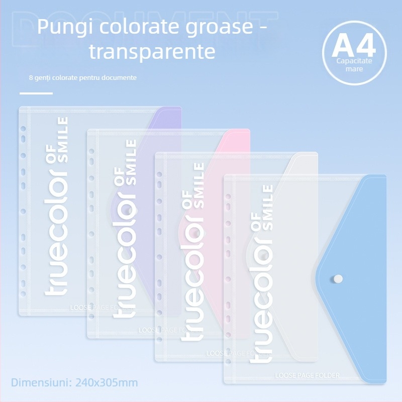 Dosar pentru documente (Binder) – Truecolor dosar informațional, din plastic, imprimarea siglei indisponibilă