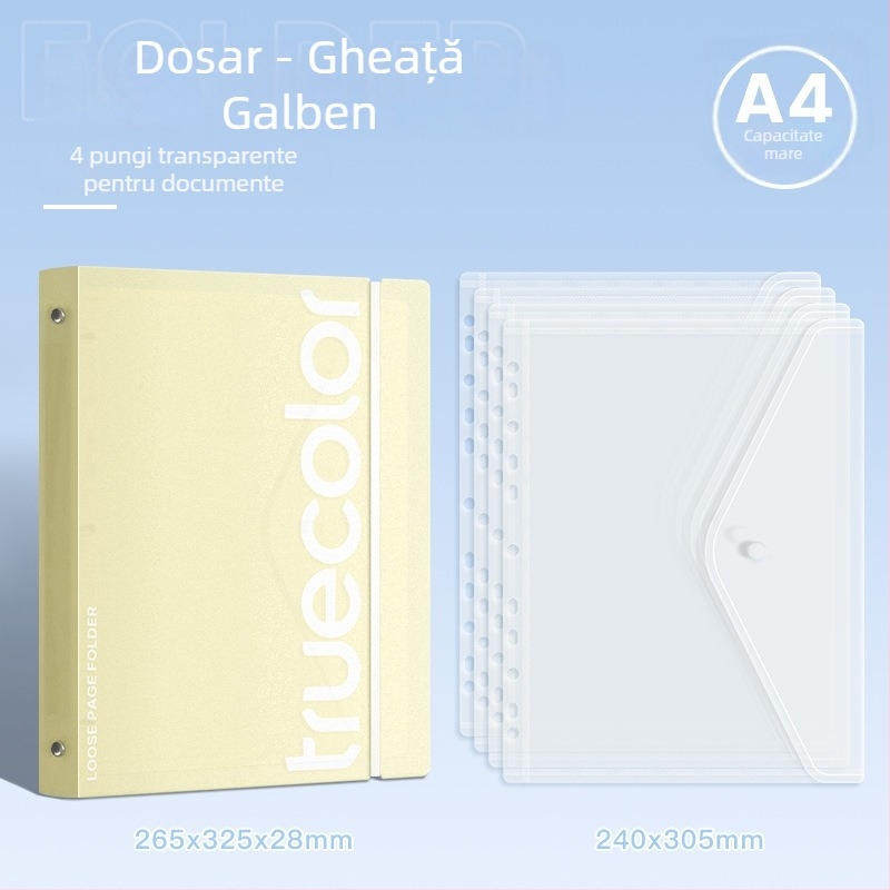 Dosar pentru documente (Binder) – Truecolor dosar informațional, din plastic, imprimarea siglei indisponibilă