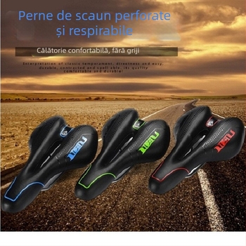 Hunting LIETU șa de bicicletă pentru biciclete de munte, model 918B/1031A, spumă de memorie, piele artificială, plastic, fier