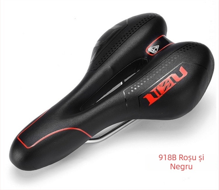 Hunting LIETU șa de bicicletă pentru biciclete de munte, model 918B/1031A, spumă de memorie, piele artificială, plastic, fier