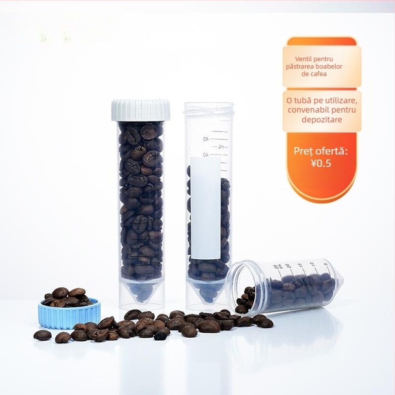 Kakashi Țevi de laborator din plastic PP sigilate, alimentare – pentru boabe de cafea, lapte pudră și pastile