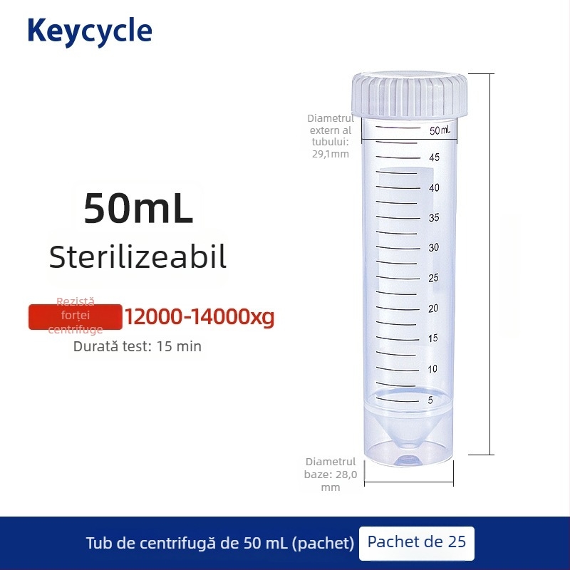Kakashi Țevi de laborator din plastic PP sigilate, alimentare – pentru boabe de cafea, lapte pudră și pastile