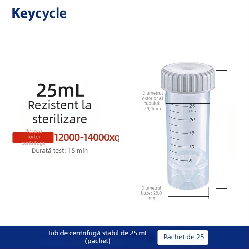 Kakashi Țevi de laborator din plastic PP sigilate, alimentare – pentru boabe de cafea, lapte pudră și pastile