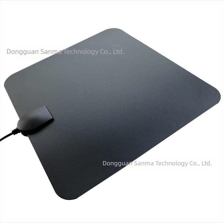 Antena HDTV interioară, design pătrat din film subțire, recepție în înaltă definiție; marcă OEM, etichetă privată licențiată.