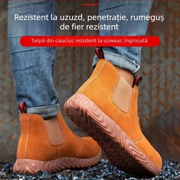 Pantofi de protecție pentru sudori (cu vârf metalic, rezistenți la impact și perforare, antiderapare, rezistenți la căldură)
