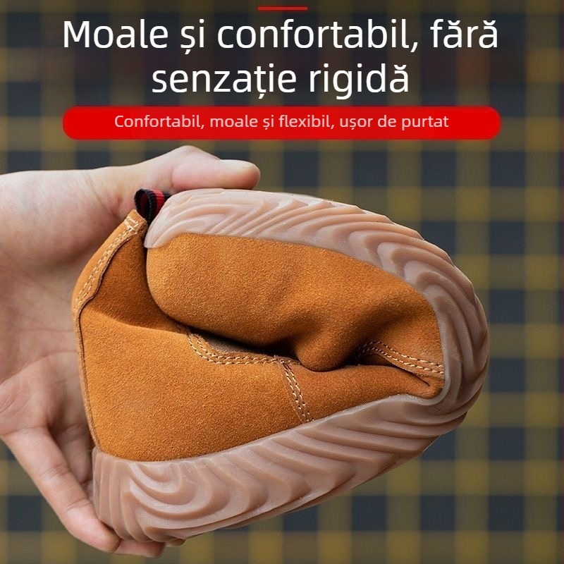 Pantofi de protecție pentru sudori (cu vârf metalic, rezistenți la impact și perforare, antiderapare, rezistenți la căldură)