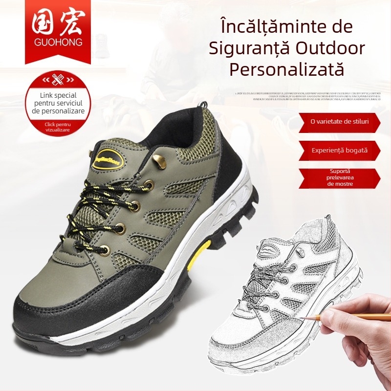 Pantofi de muncă cu protecție la perforare, model 8189, partea superioară joasă, material textil respirabil