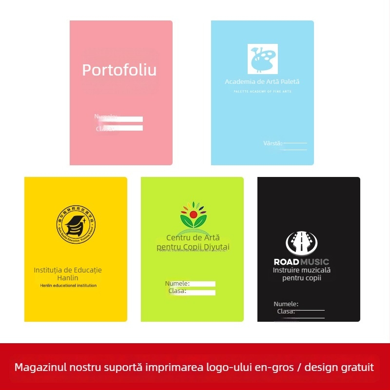 Portofoliu de artă din plastic – model A2 broșură, 20–30 pagini, grosime 5, grosime material 100