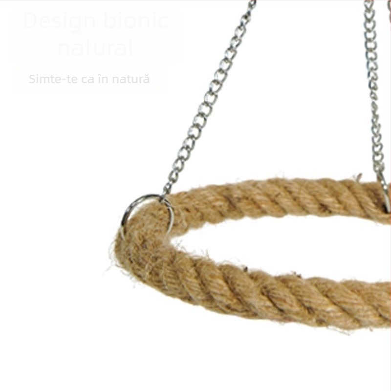 Cuier pentru papagal din sfoară de bumbac rotativ pentru cățărare — origine: Shandong; vârstă: Adult; importat: Nu; specie: Pasăre