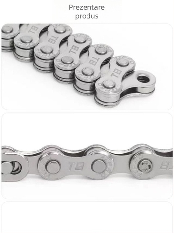 Lanț de bicicletă TTPRO pentru biciclete de munte și oraș, 8/9/10/11/12 viteze, oțel înalt de carbon, 116 pitch